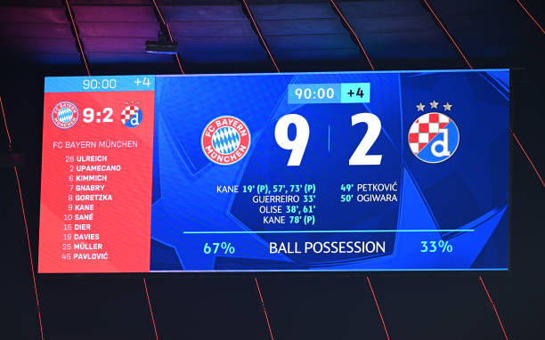 10 thống kê Bayern 9-2 Zagreb: Wayne Rooney chính thức bị hạ bệ!