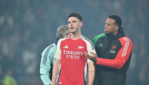 Arsenal thất bại, người hâm mộ chỉ trích phát biểu của Declan Rice