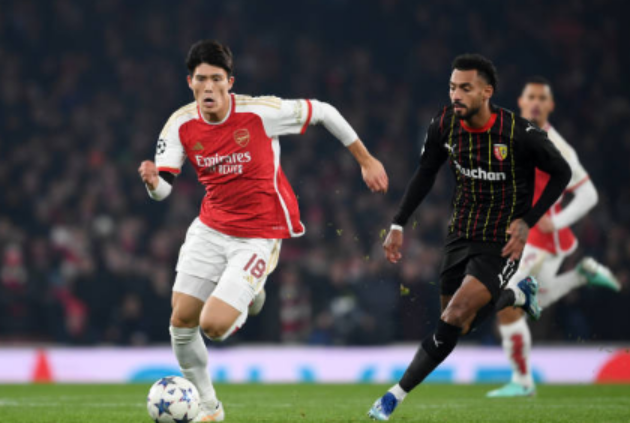 Có một chiến binh người Nhật trong đội hình Arsenal