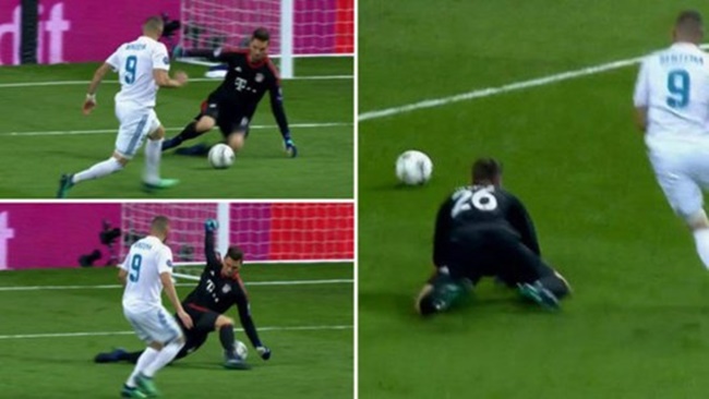 Đối diện Benzema, các thủ môn bị át vía khó hiểu