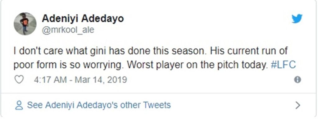 Đội nhà giành chiến thắng nhưng CĐV The Kop vẫn chỉ trích một người