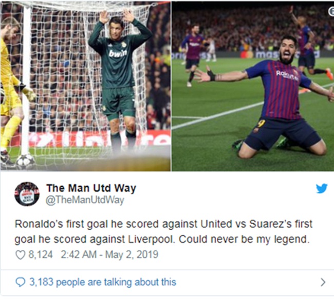 Được dịp hả hê, Man Utd lấy Ronaldo ra để chế nhạo đại kình địch