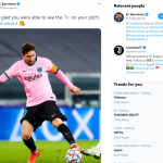 Juventus “trả thù” Barcelona trên mạng xã hội