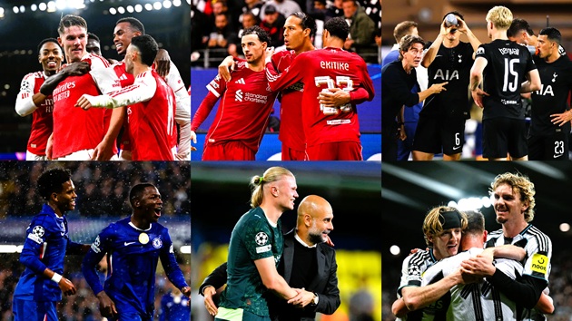 Ngoại hạng Anh bước vào tuần đấu sôi động tại Champions League