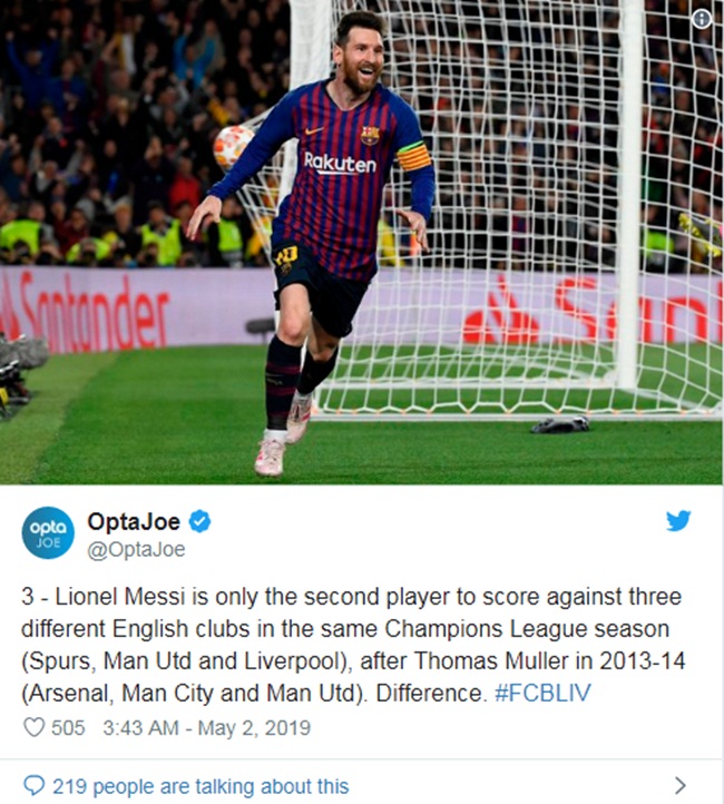 Sau 5 năm, Messi tái hiện lại một kỷ lục khi đối đầu các đội bóng Anh