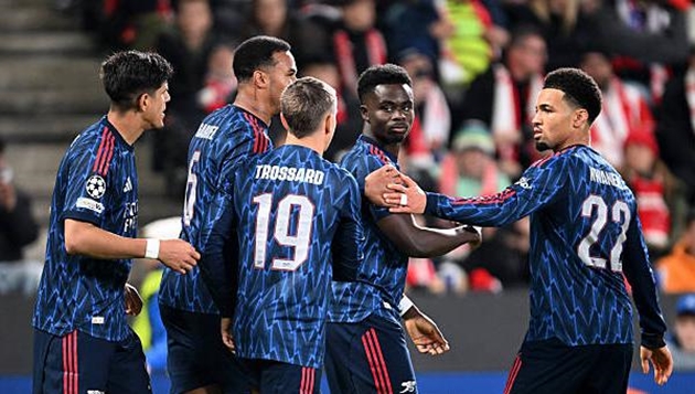 Thắng dễ Slavia Prague, Arsenal tạm chiếm đỉnh bảng Champions League