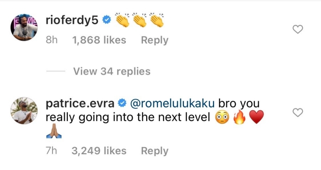 Tiếp tục dội bom, Lukaku được Patrice Evra tung lên mây