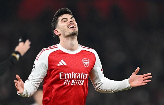Kai Havertz trở lại giúp Arsenal giải cơn khát hỏa lực